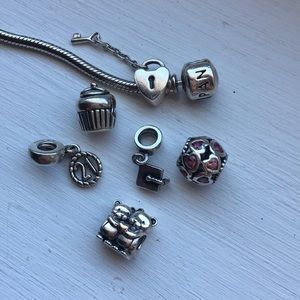 Pandora 25 for first charm, 20 for additional